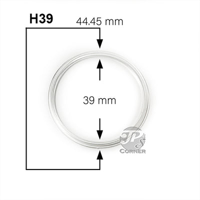 Direct Fit Air-Tite H39 1 oz. Silver Round Coin Capsule Measurement Guide