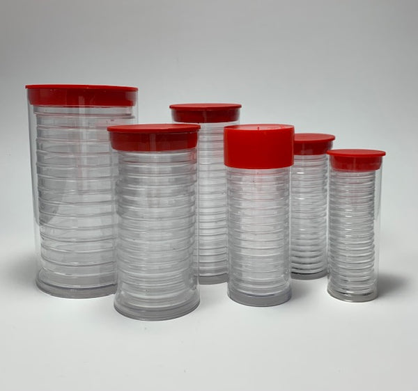 Air-Tite Coin Capsule Tubes | Clear Coin Tubes | JP’s Corner - JP's Corner