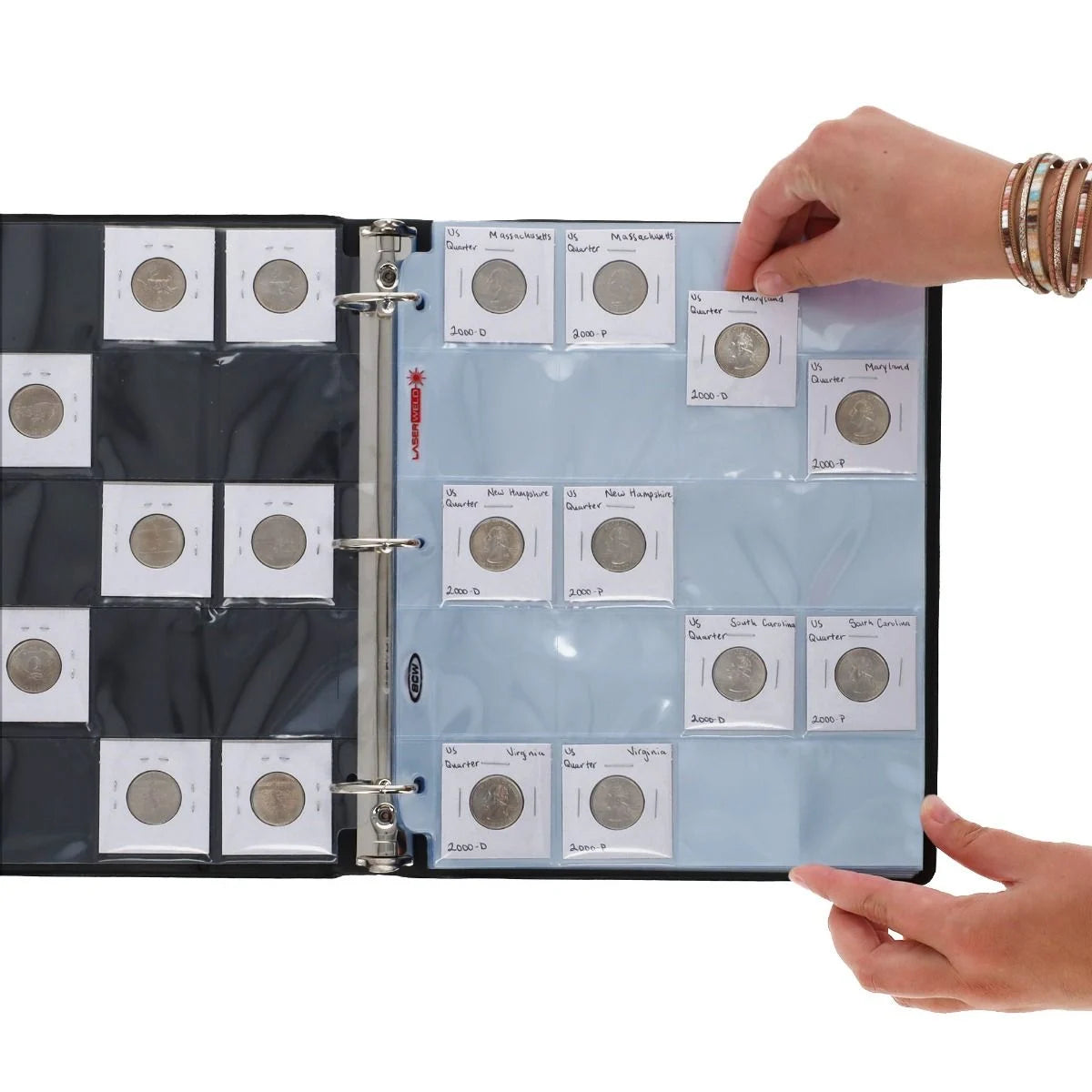 2x2 Plastic Coin Holders 25 BCW 20-Pocket Pages For 2x2 Coin Holders - Binder Storage Sheets & Protector Sleeves | USA Made Coin Pages 20 Pocket 2x2 Plastic Coin Holders 25 BCW 20-Pocket Pages For 2x2 Coin Holders - Binder Storage Sheets & Protector Sleeves | USA Made Coin Pages 20 Pocket