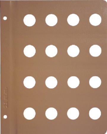 Dansco - Blank page 21mm Nickel page- CLOSEOUT