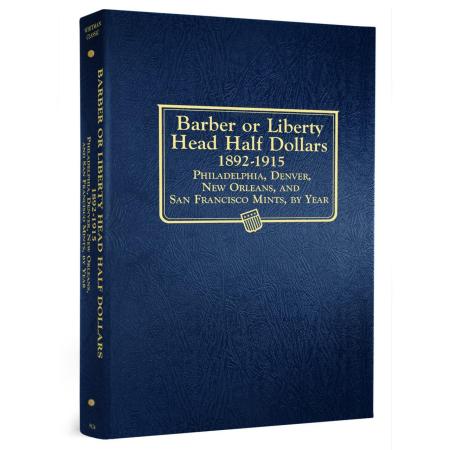 Whitman Albums: Barber Half Dollars - 1892-1915 #9124
