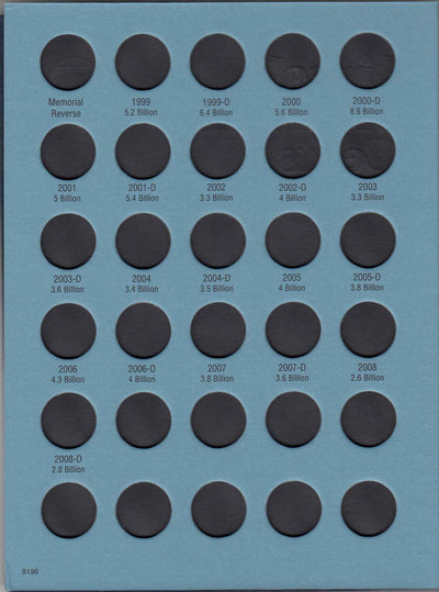 Whitman Folder: Lincoln Memorial Cents #2 1999-2008 #8196