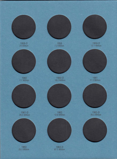 Whitman Folder: Franklin Half Dollars- 1948-1963 #9032