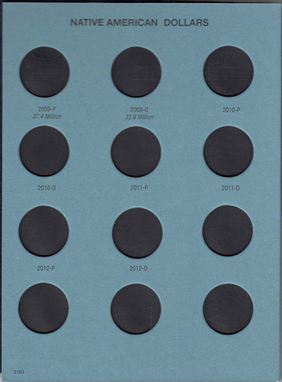 Whitman Folder: Native American Dollars: 2009- P&D #3163