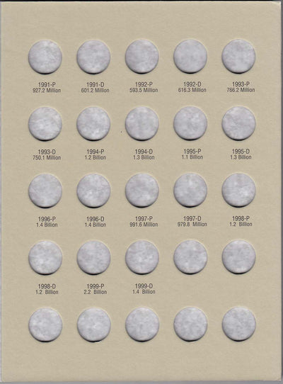 Harris Folder: Roosevelt Dimes #2 1965-1999 #2685