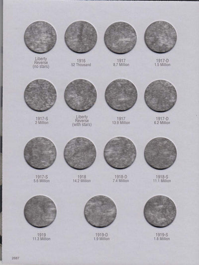 Harris Folder: Standing Liberty Quarters 1916-1930 #2687