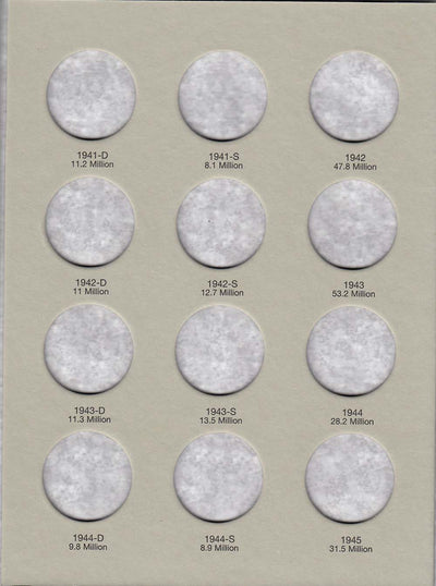 Harris Folder: Walking Liberty Half Dollars #2 1937-1947 #2694