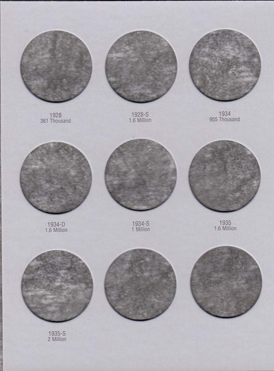 Harris Folder: Peace Dollars 1921-1935 #2709