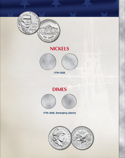 Whitman Folder: United States 250th Anniversary Collection: 2026 (Single Mint) Full Color #5535