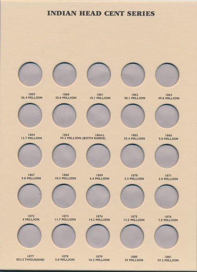Littleton Folder: Indian Head Cent 1857-1909 LCF17