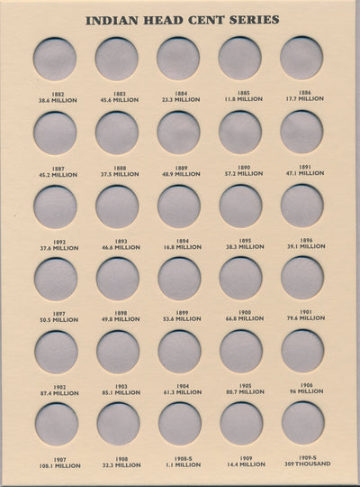 Littleton Folder: Indian Head Cent 1857-1909 LCF17