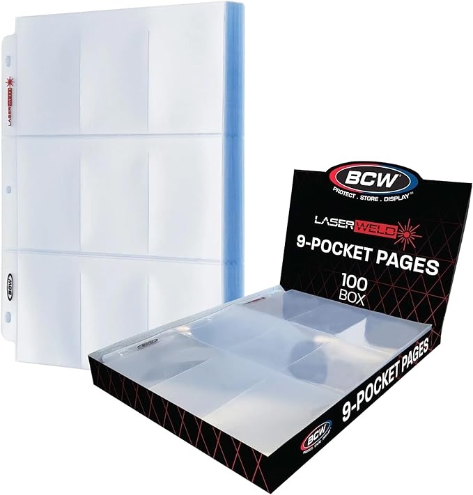 BCW 9 Pocket Pages for Trading Cards - JP's Corner BCW 9 Pocket Pages for Trading Cards - JP's Corner