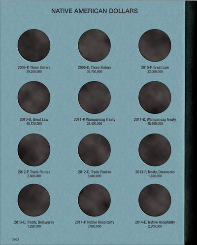 Whitman Folder: Native American Dollars: 2009- P&D #3163