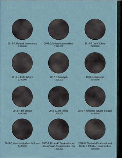 Whitman Folder: Native American Dollars: 2009- P&D #3163