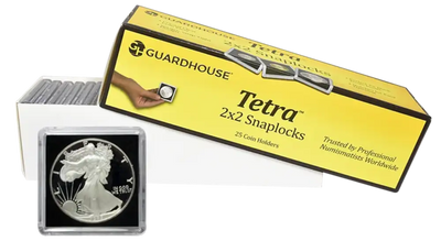 GuardHouse Tetra 2x2 Snaplocks for American Silver Eagles 40.6mm or 1.598"