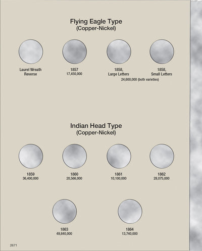 Harris Folder: Indian Head Cents 1857-1909 #2671