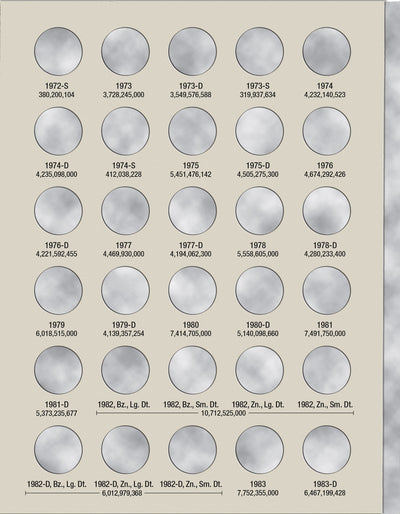 Harris Folder: Lincoln Memorial Cents #1 1959-1998 #2675