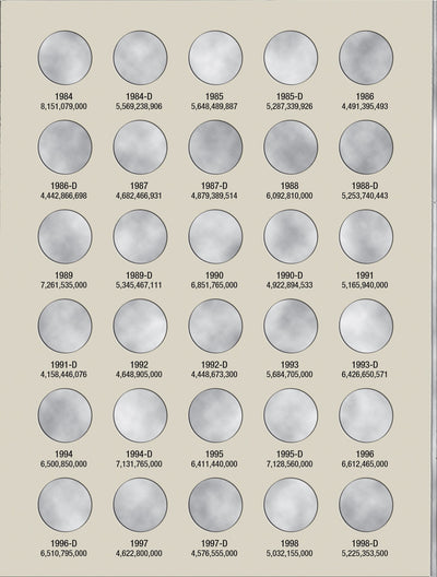 Harris Folder: Lincoln Memorial Cents #1 1959-1998 #2675