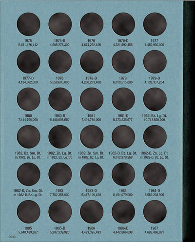 Whitman Folder: Lincoln Cents #3 1975-2013 #9033