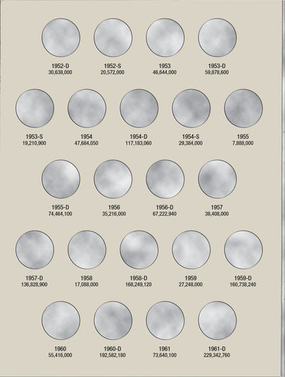 Harris Folder: Jefferson Nickels #1 1938-1961 #2679