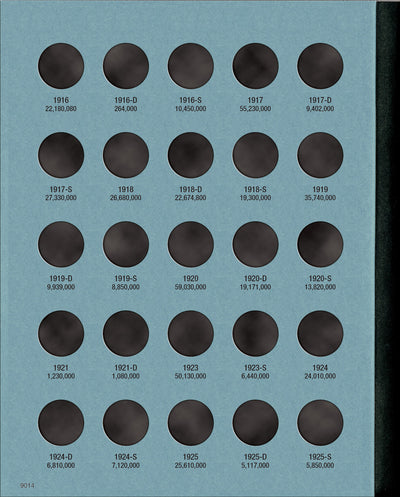 Whitman Folder: Mercury Dimes: 1916-1945 #9014