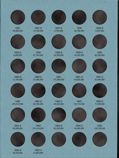 Whitman Folder: Mercury Dimes: 1916-1945 #9014