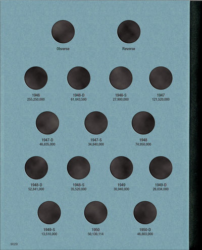 Whitman Folder: Roosevelt Dimes #1: 1946-1964 #9029