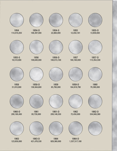 Harris Folder: Roosevelt Dimes #1 1946-1964 #2684