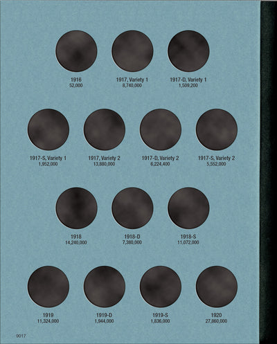 Whitman Folder: Standing Liberty Quarters- 1916-1930 #9017