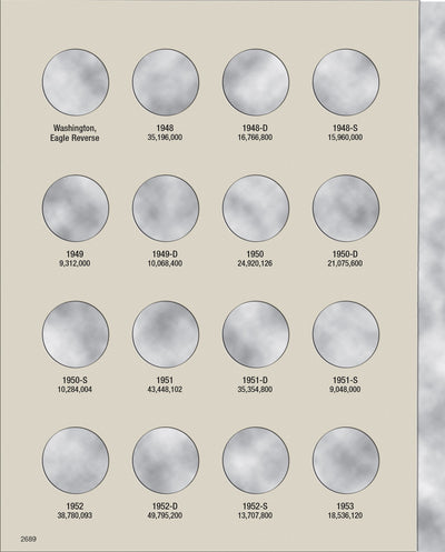 Harris Folder: Washington Quarters #2 1948-1964 #2689