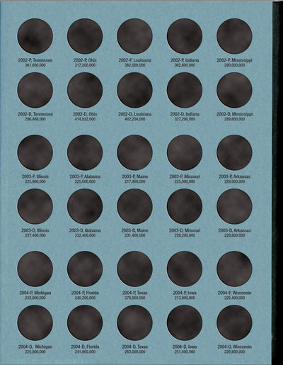 Whitman Folder: States & Territorial Quarters Deluxe- 1999-2009 #8078
