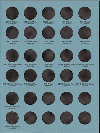 Whitman Folder: States & Territorial Quarters Deluxe- 1999-2009 #8078