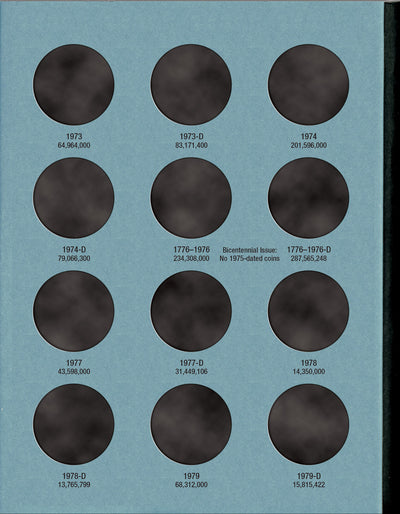 Whitman Folder: Kennedy Half Dollars #1: 1964-1985 #9699