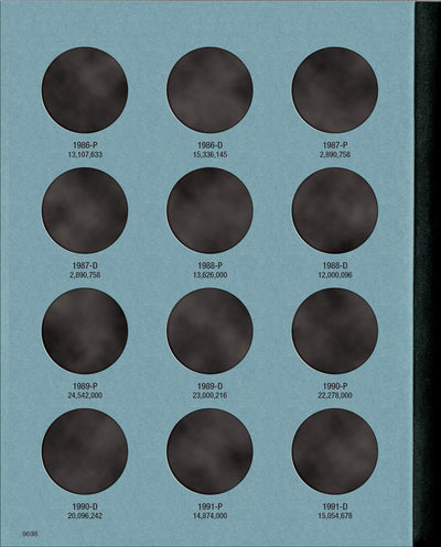 Whitman Folder: Kennedy Half Dollars #2: 1986-2003 #9698