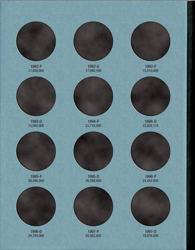 Whitman Folder: Kennedy Half Dollars #2: 1986-2003 #9698