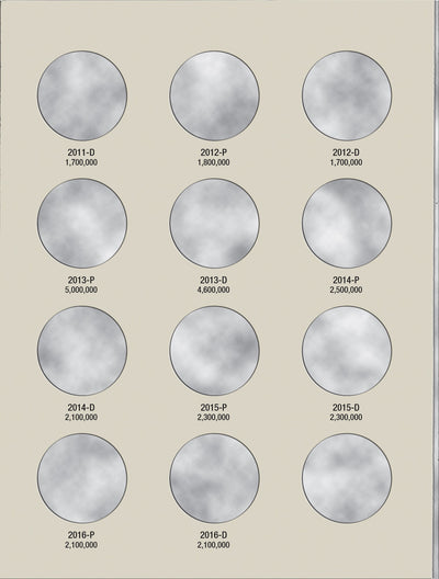 Harris Folder: Kennedy Half Dollars #3 2000-2016 #2942