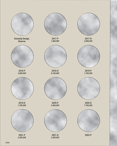 Harris Folder: Kennedy Half Dollars #4 - Starting 2017 #4686