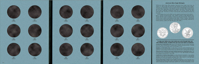 Whitman American Silver Eagles Folder, Volume One 1986-2003 #4905