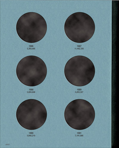 Whitman American Silver Eagles Folder, Volume One 1986-2003 #4905
