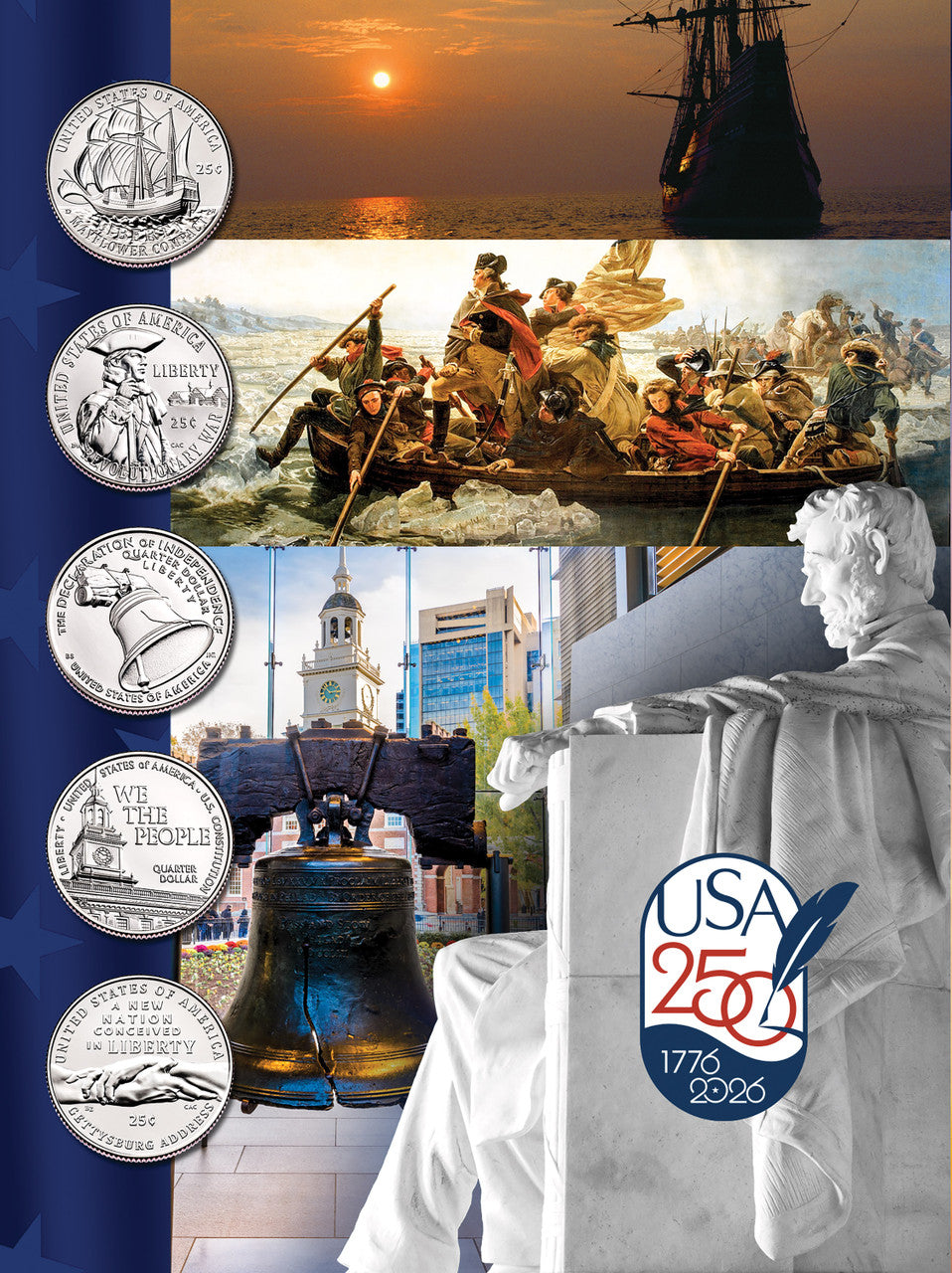 Whitman Folder: United States 250th Anniversary Collection: 2026 (Single Mint) Full Color #5535