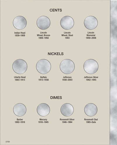 Harris Folder: 20th Century Type Coins #2700