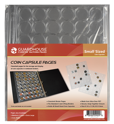 Guardhouse Coin Capsule Page - For Model A or Small Capsules - 954424