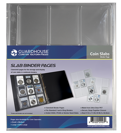 Guardhouse Certified Coin Slab Pages - 9 Slabs - 954423