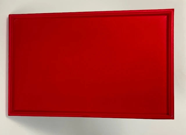Coin Display Tray: Full Flat RED - SCRATCH & DENT