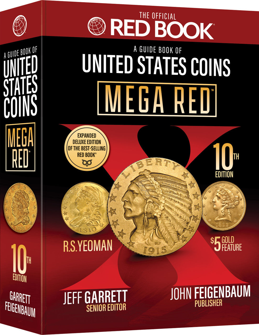 Mega Red: A Guide Book of United States Coins, Deluxe 10th Edition (Softcover)