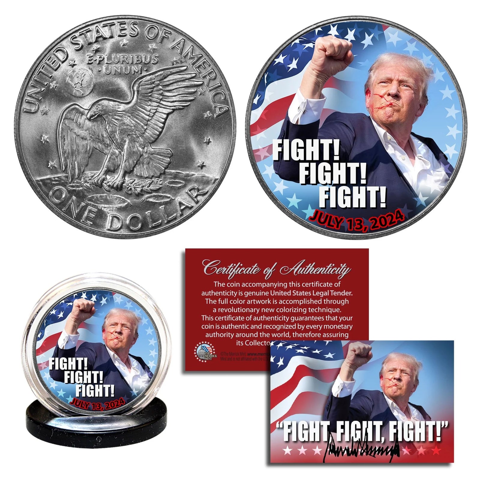 2017年　トランプ大統領就任記念5ドル銅貨　プルーフ貨幣 2017年 トランプ大統領就任記念5ドル銅貨 プルーフ貨幣 美術品