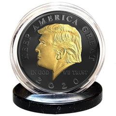 Moneda Donald Trump 2020 Chapada En Oro, 2 Unidades, Muestra Tu Apoyo