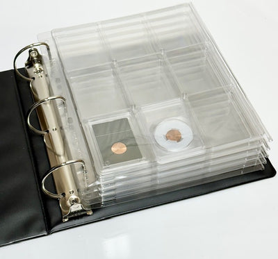 BCW 3" Binder INCLUDES -  5 Guardhouse Coin Slab Pages