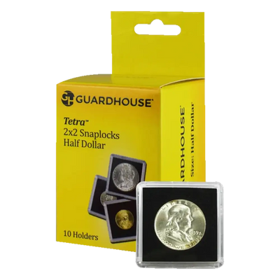 GuardHouse Tetra 2x2 Snaplocks for Half Dollars 30.6mm or 1.204"