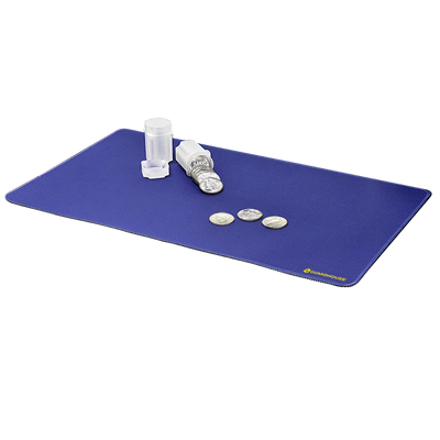 Desk Mat with Stitched Edges - 14 x 24 (Cobalt Blue) - 668755